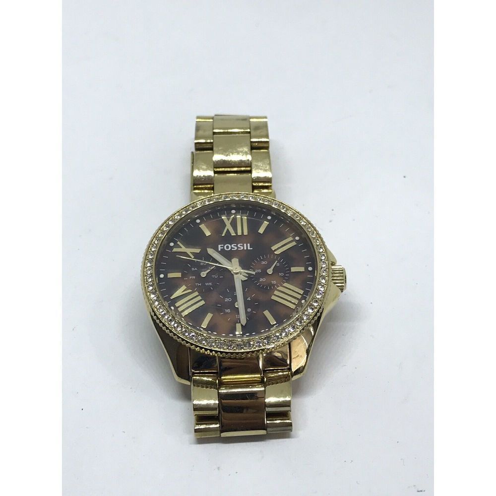 Fossil AM4498 Cecile Multifunction Womens Stainless Steel Analog Dial Watch Z866